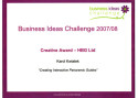 Nagroda za kreatywność w konkursie Business Ideas Challenge '